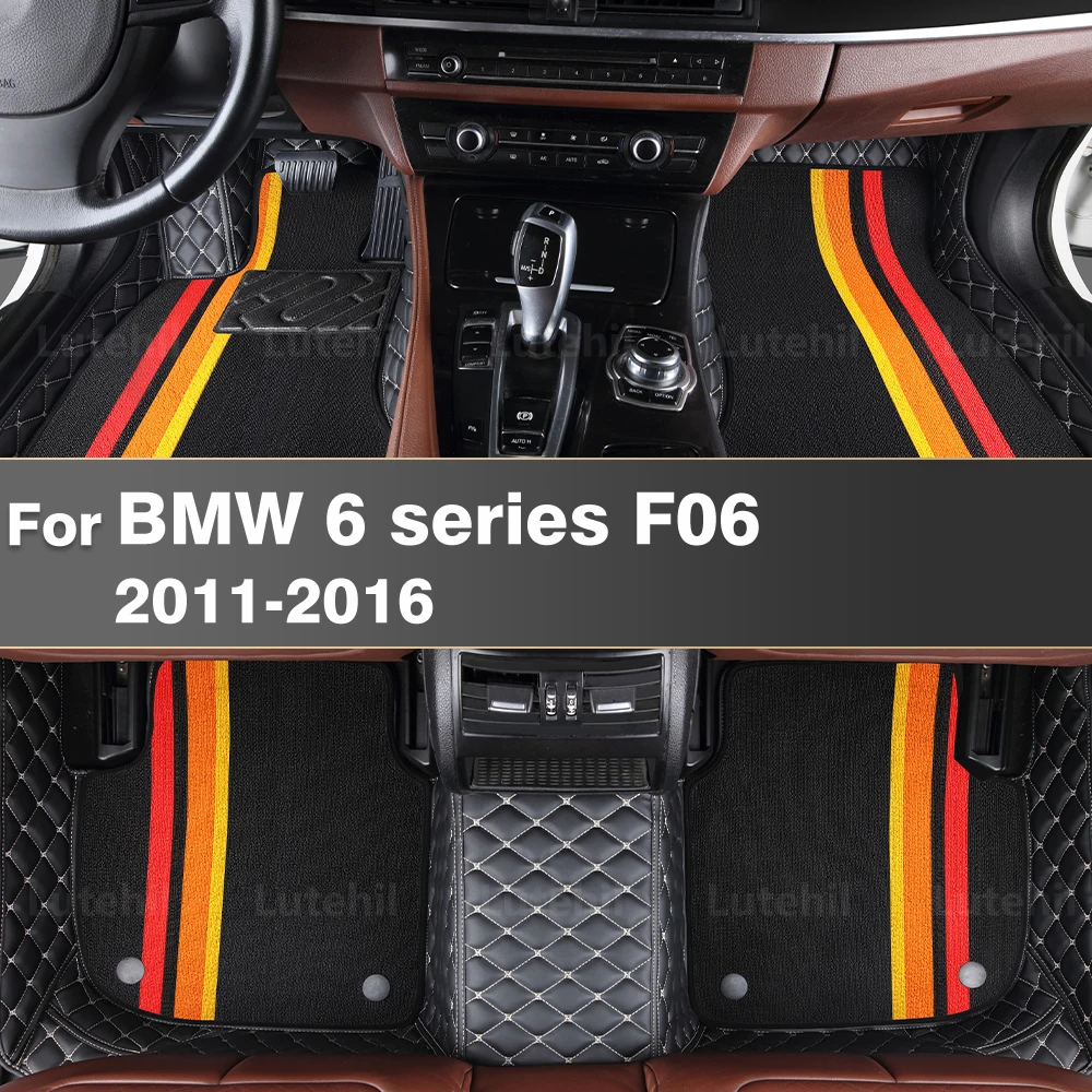 

For BMW 6 series F06 (2/4 Doors) 2011-2016 Custom Car Floor Mat Automobile Carpet Cover Interior Accessories Protective