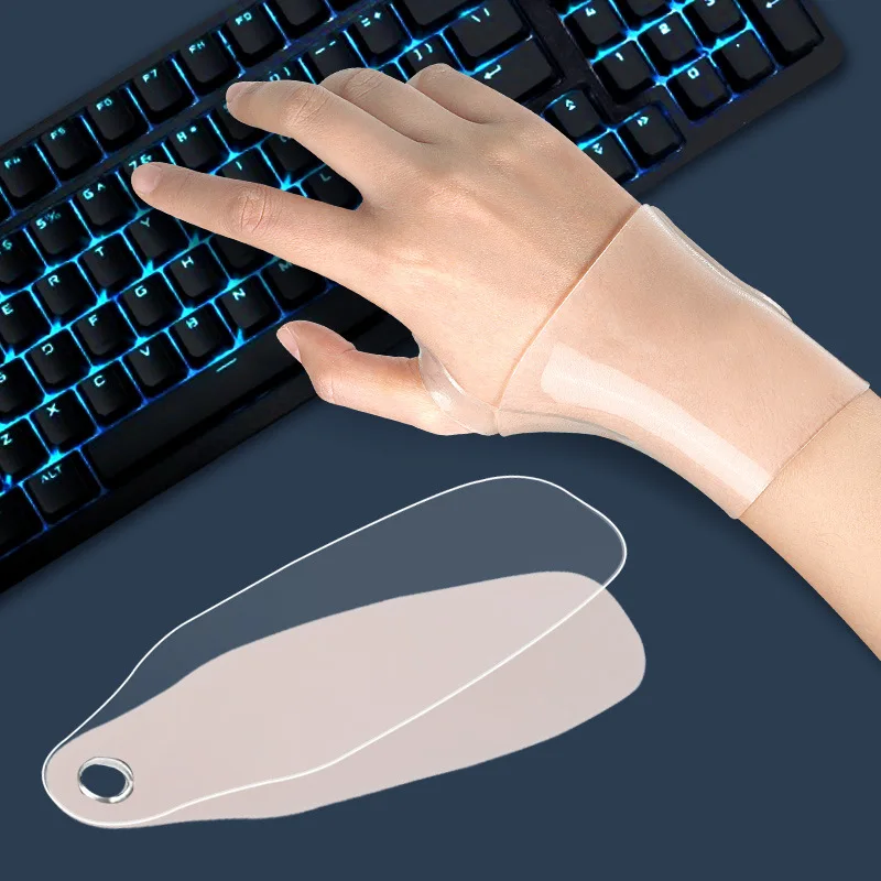 SEBS Gel Gloves with Silicone Wristguard Sprain Mouse Wrist Protection Sports Personal Use for Men and Women