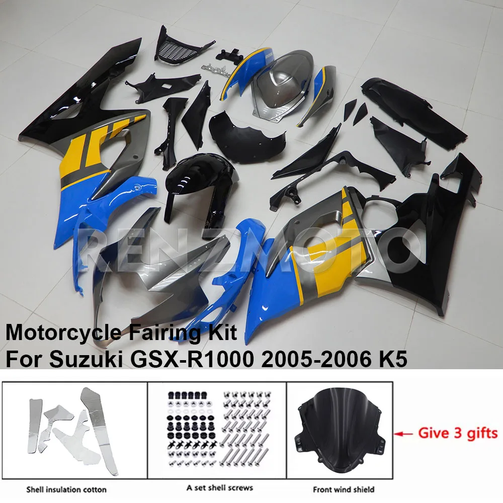 

S1005-114a For Suzuki GSX-R1000 2005-2006 K5 K6 Fairing Motorcycle Set Body Kit Decoration Plastic Guard Plate Accessories Shell