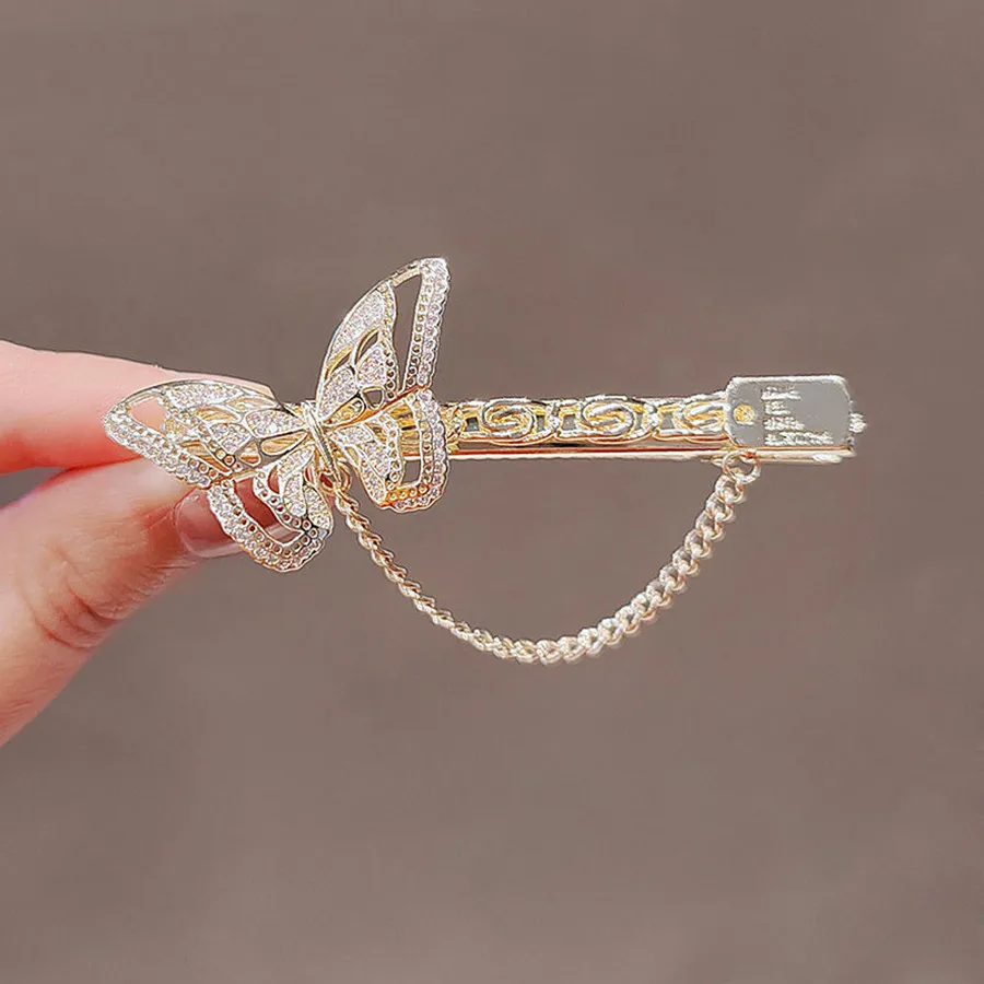 New Fashion Metal openwork hairpin Butterfly Hair Clips for Women Girl Elegant bangs Claw Clip Vintage Hairpin Hair Accessories