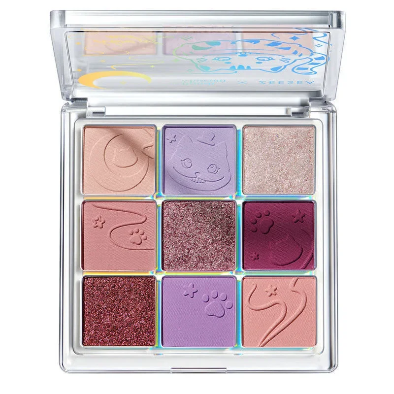 9 ألوان ZEESEA Alice Eyeshadow Palette ماتي بريق المهنية مقاوم للماء طويلة الأمد ظلال العيون يشكلون لوحة