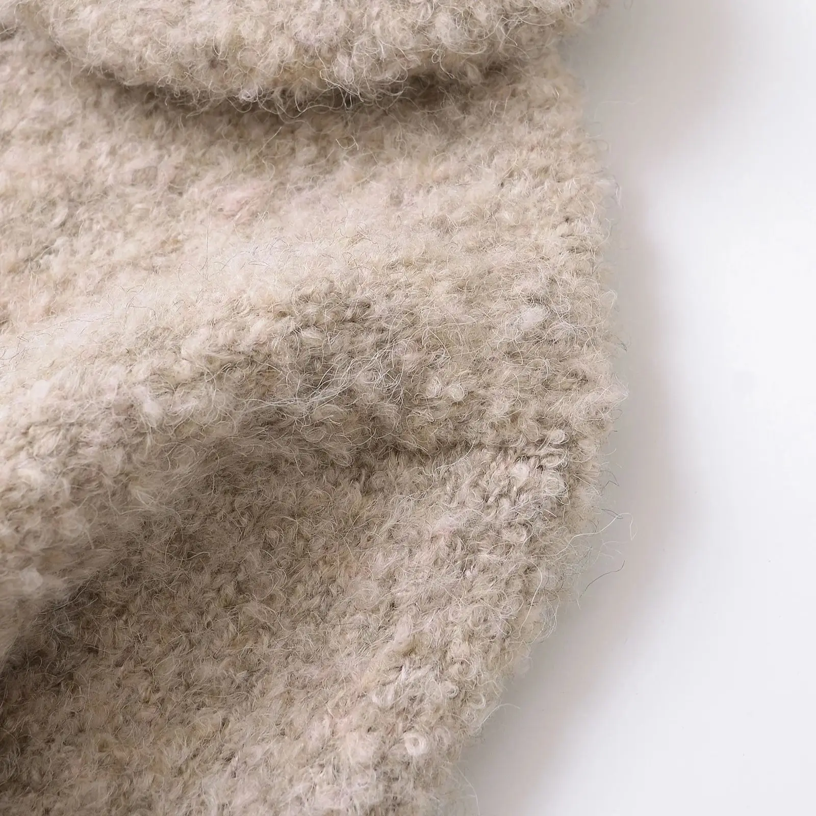 المرأة الخريف زهرة زر سترة الزخرفية امرأة الصلبة واحدة الصدر قصيرة محبوك معطف المرأة ملابس خارجية 9598175 #3