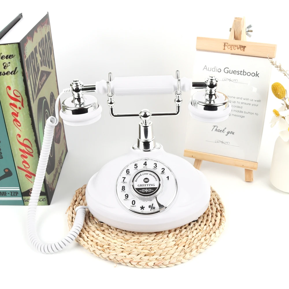 Retro Antique Audio Guestbook Telephone Rotation Retro Telephone Guestbook Audio Wedding Wedding Party Event Recording Guestbook