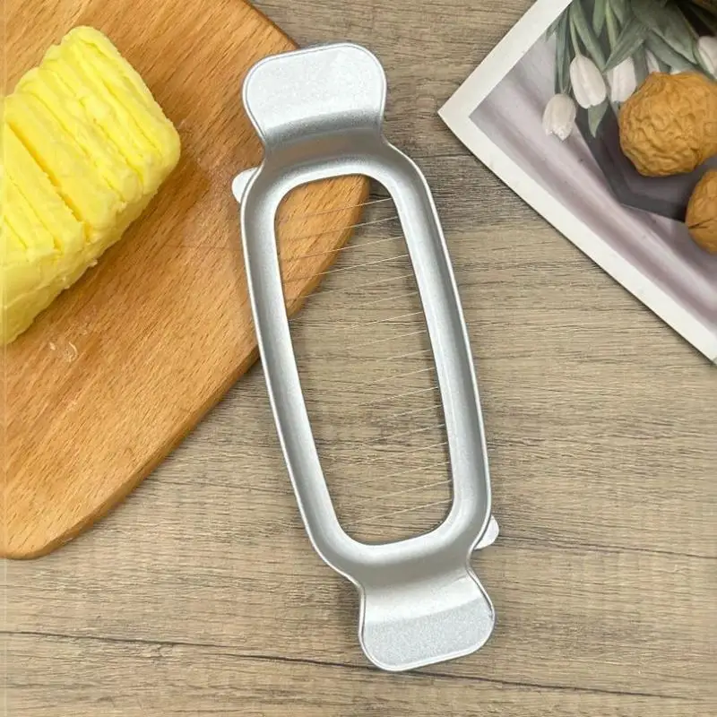 Food Safe Aluminium Cheese Cutter Multifunctional Butter Slicer Lightweight Kitchen Gadget for Bread Butter Cheese Slicing view 5