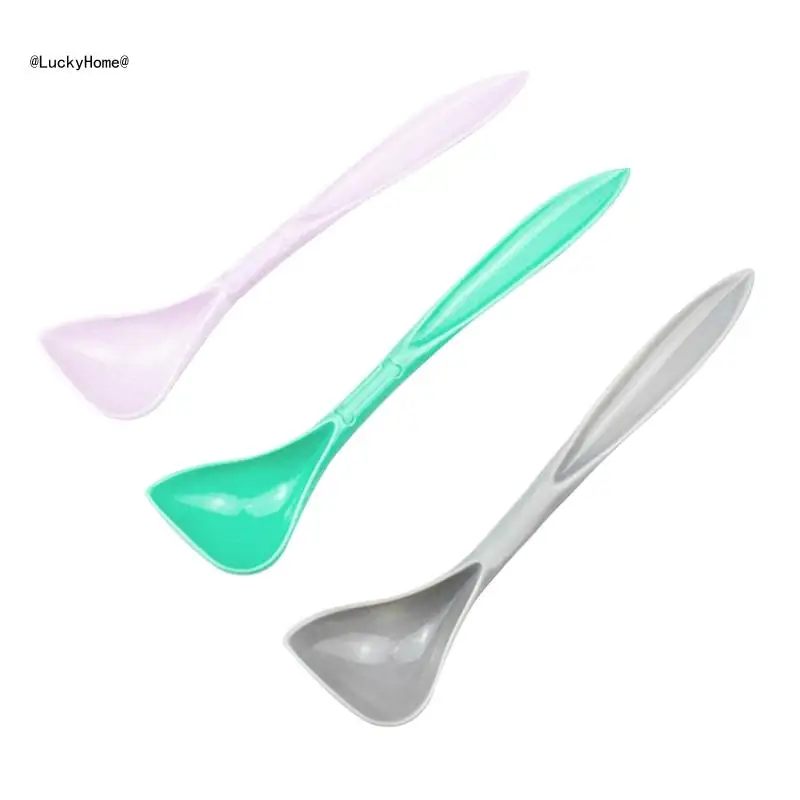 Plastic Pet Long Handle Spoon Dog for Cat Canned Feeding Durable Reusable 11UA