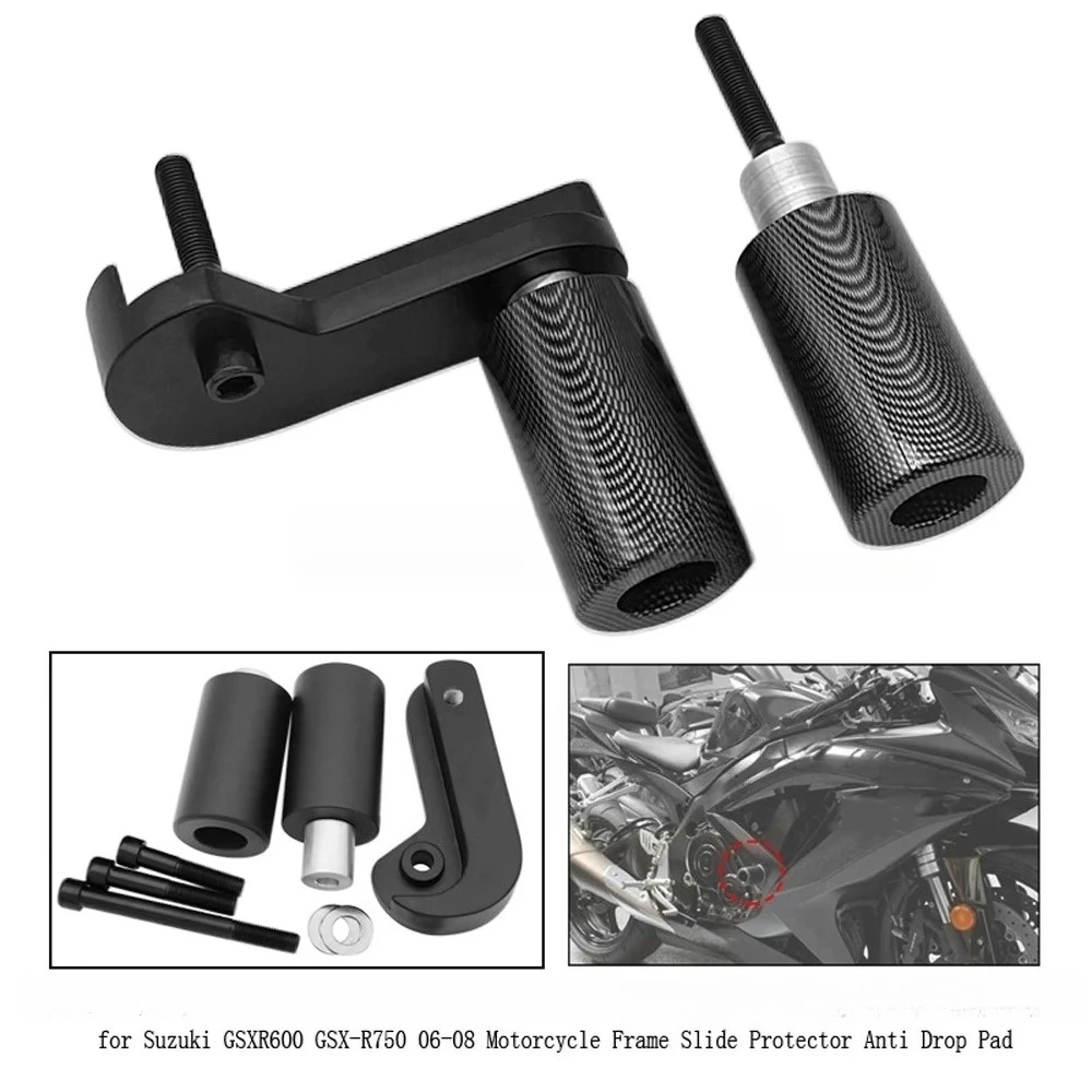 

Защитная накладка на раму мотоцикла, защита от падения, подходит для Suzuki GSXR600 GSX-R750 2006-2008