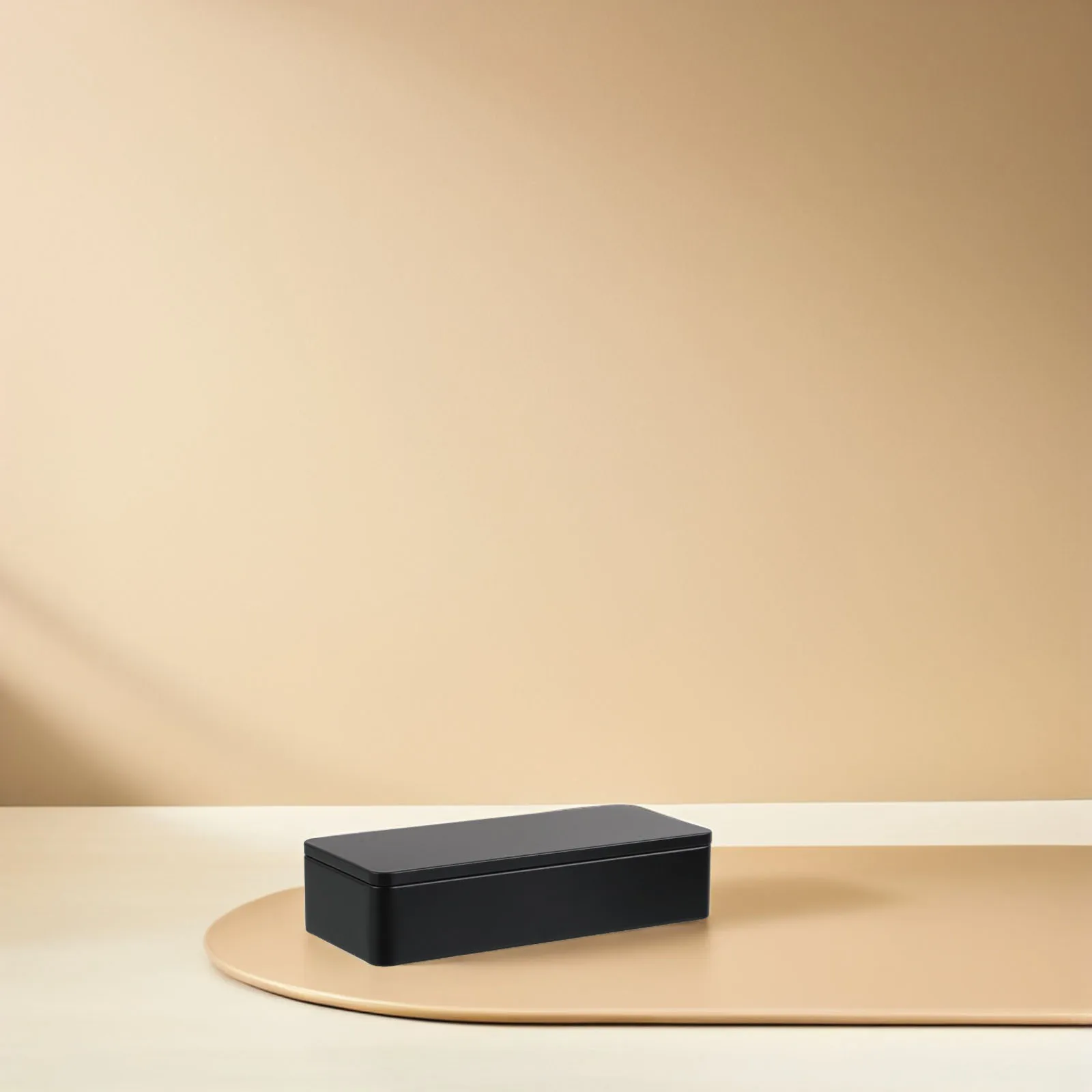 

4Pcs Portable Rectangular Tinplate Tea Storage Boxes Small Metal Tins Mini Tea Organizer Box for Office Home Travel Use