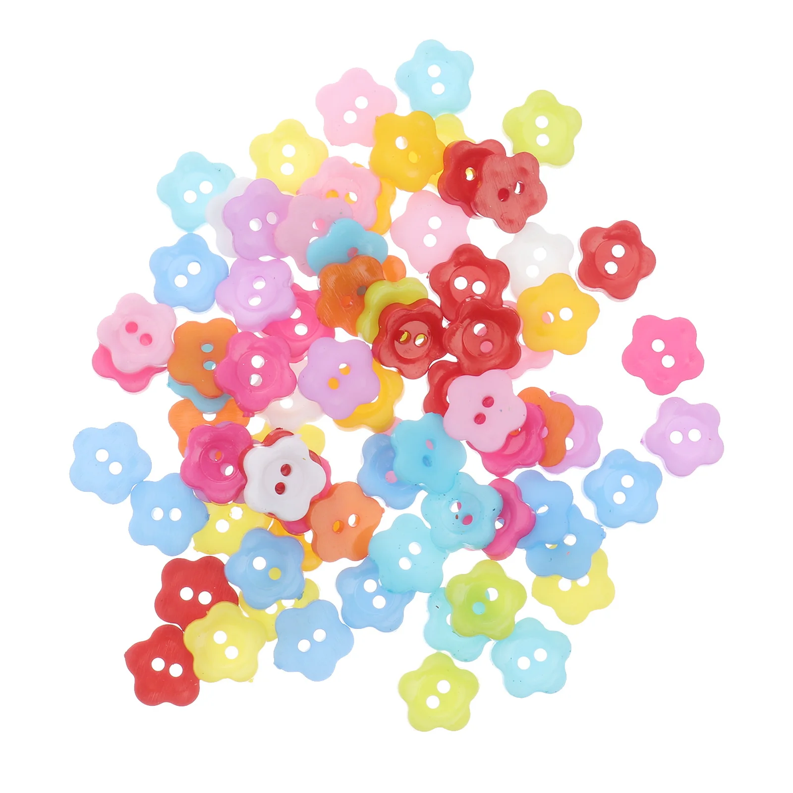 

200Pcs Practical Clothing Buttons Eco-Friendly Plastic Material for DIY Clothes Headwear and Childrens Coats Long Service Time