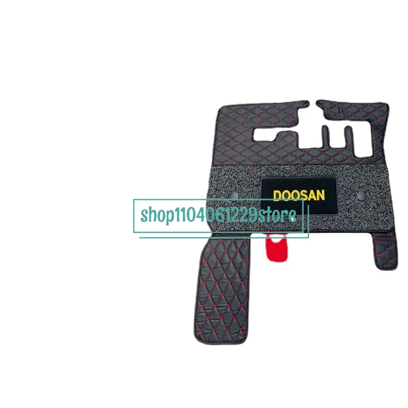 Floor mats Doosan Wheel excavation Special foot pad DX55/60 /150W /210w-9C-ECO cab carpet silk ring