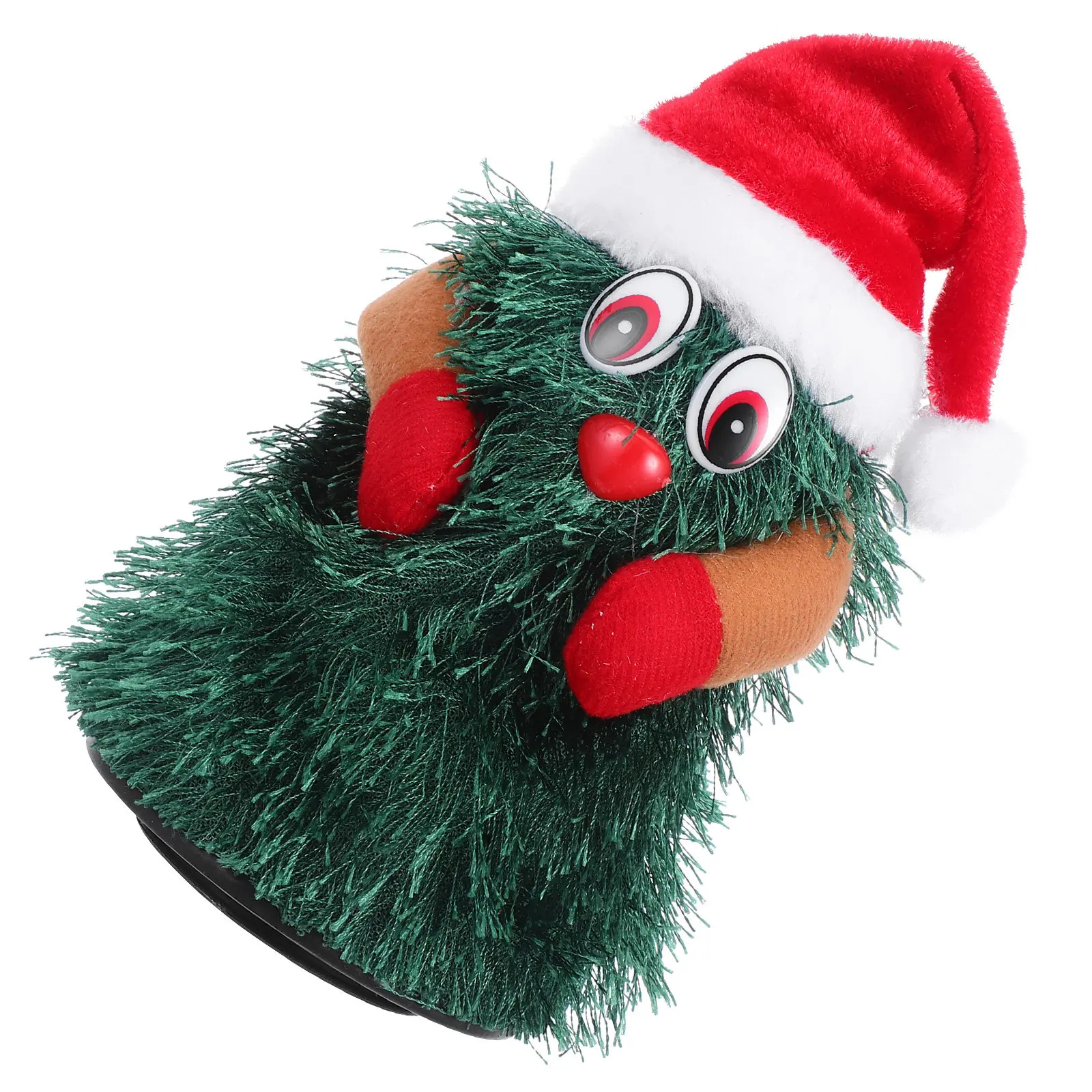 Rotating Christmas Decoration Indoor Xmas Ornament for Desktop Festive Decor