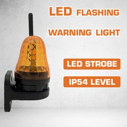 12-265V AC DC outdoor LED segnale di allarme luce stroboscopica lampeggiante lampada di avvertimento di emergenza montaggio a parete per apricancello automatico