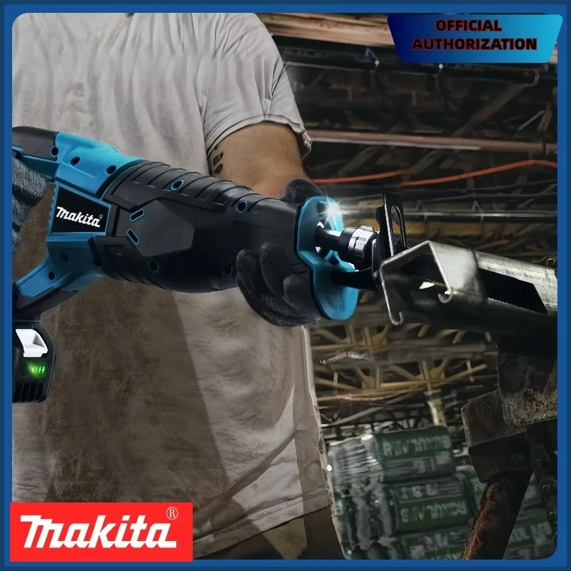 ماكيتا منشار ترددي لاسلكي أدوات كهربائية محمولة بدون فرش مع شفرات منشار 4 قطعة لأدوات كهربائية للبطارية 18 فولت