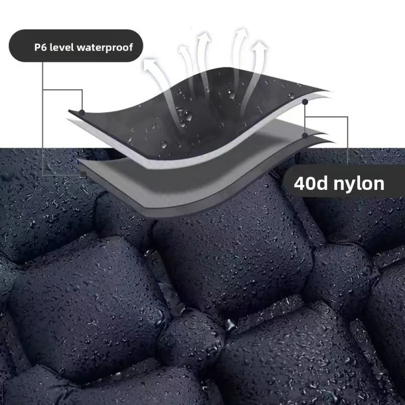 

Надувной матрас для кемпинга на открытом воздухе с подушками, ультралегкий, со встроенным насосом, для походов