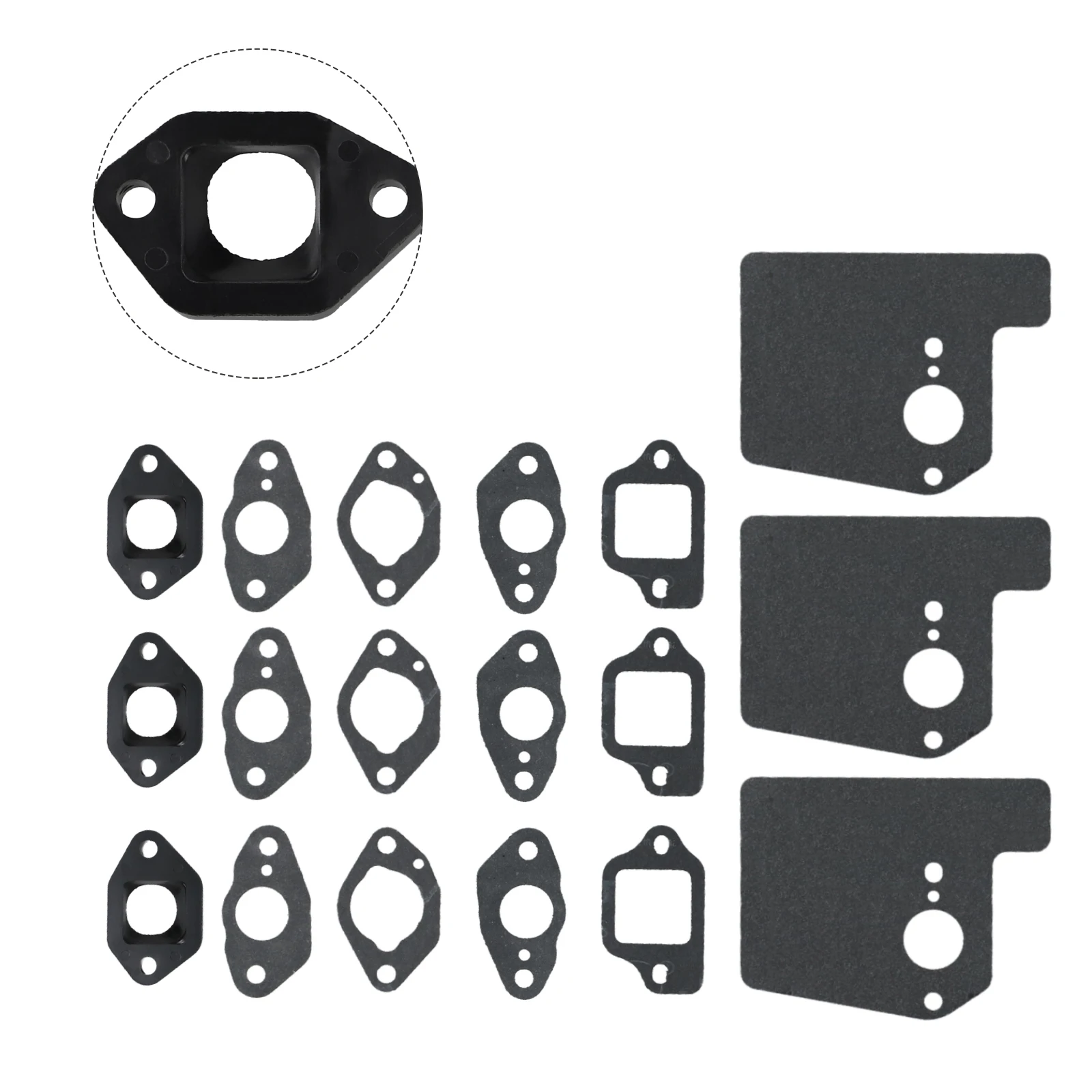 Carburetor Diaphragm Seal Repair Kit for Honda For GCV160 GCV190 Engines Includes 3 Sets of Seals and Insulators