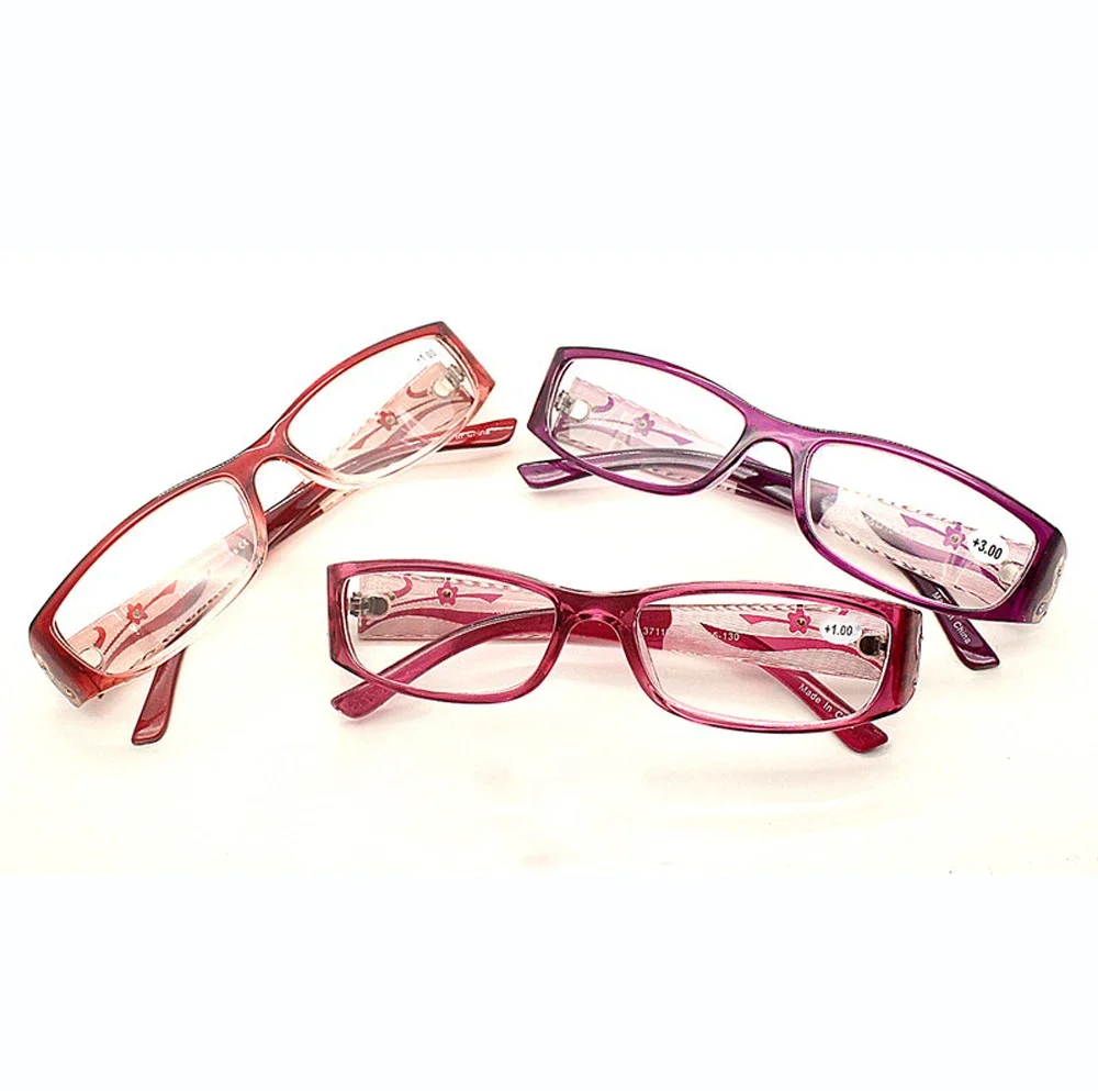 

Fashion Flower Printed Ultralight Delicate Hinges Anti Blu Anti Fatigue Reading Glasses +0.75 +1 +1.25 +1.5 +1.75 +2 +2.25 To +4