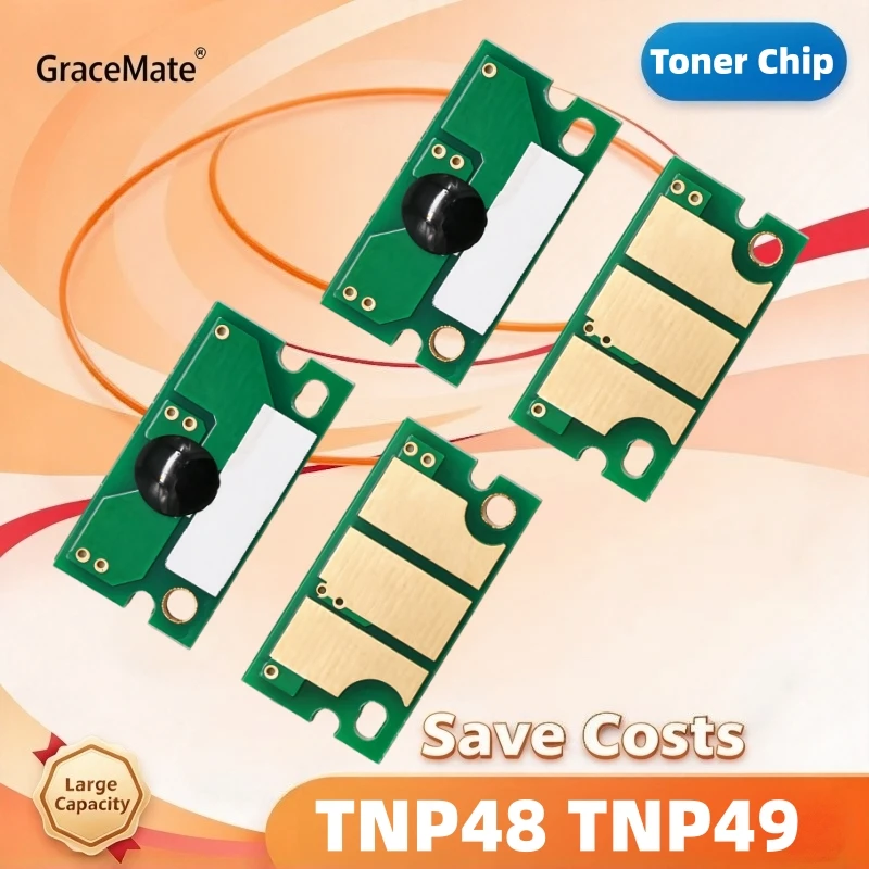 12Pcs TNP48 TNP49 Toner Cartridge Chip For Konica Minolta Bizhub C3350 3350 C3380 C3850FS 3850 3351 3851
