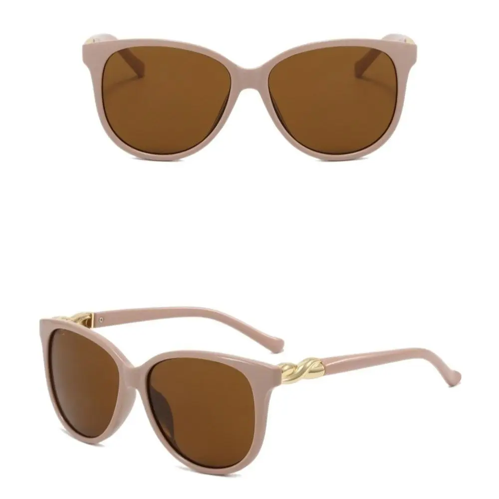 Classic Round Women Sunglasses Korean Style Oversized Sun Glasses Anti-UV V400 Shades Eyeglasses Travel