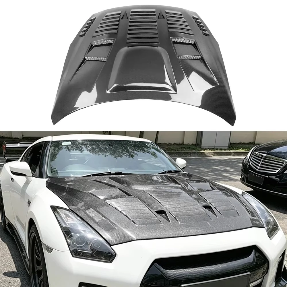 New Arrival Carbon Fiber GTC Style Front Hood for Nissan GTR R35 Engine Bonnet