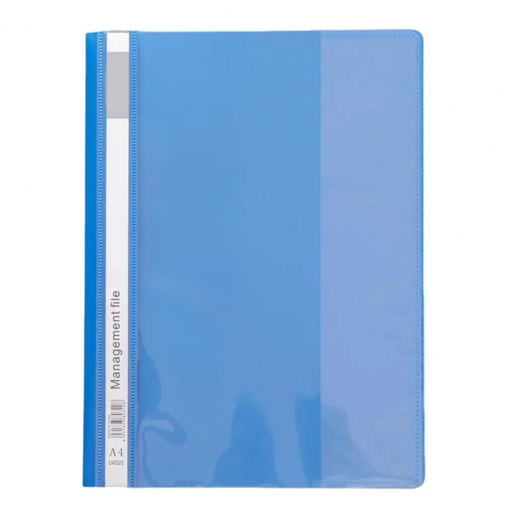 정보 카드 폴더 12pcs A4 파일 폴더(이동식 인덱스 카드 포함) 투명 전면 커버 사무실용 플라스틱 문서