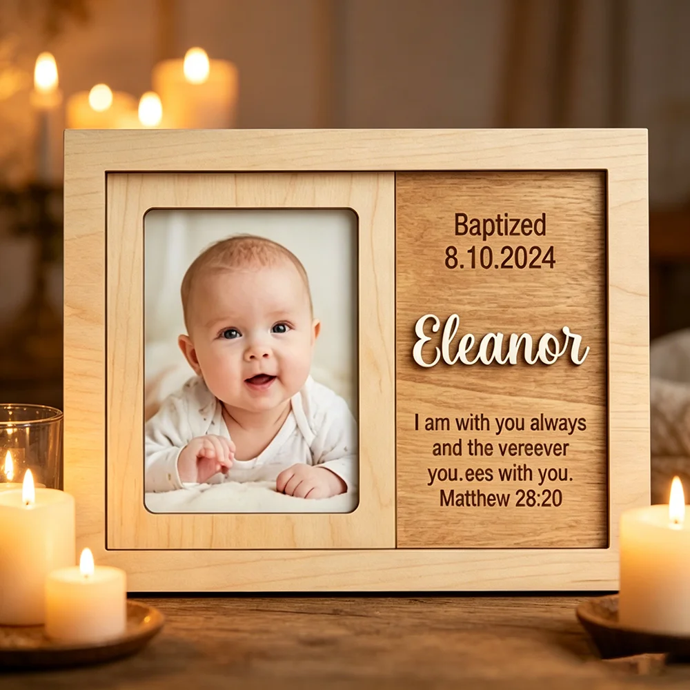 Personalized Baptism Photo Fra - Baby Nursery Frames recension och pris