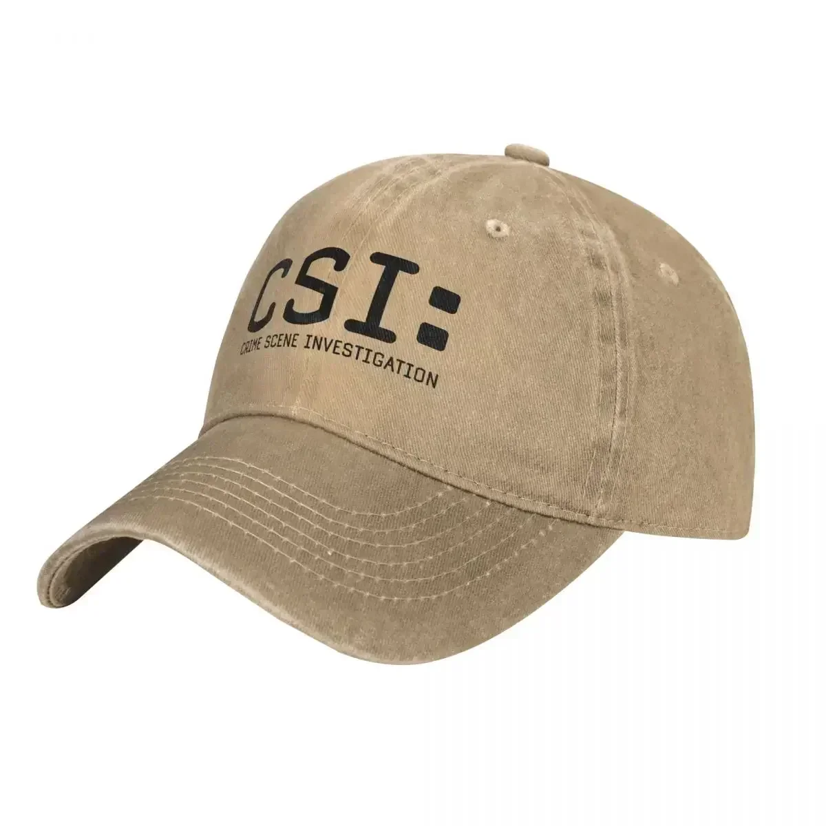 New CSI Washed Baseball Cap Scene Investigation y2k Funny Hip Hop Hats Summer Unisex-Teens Outdoor Sports Design Snapback Cap