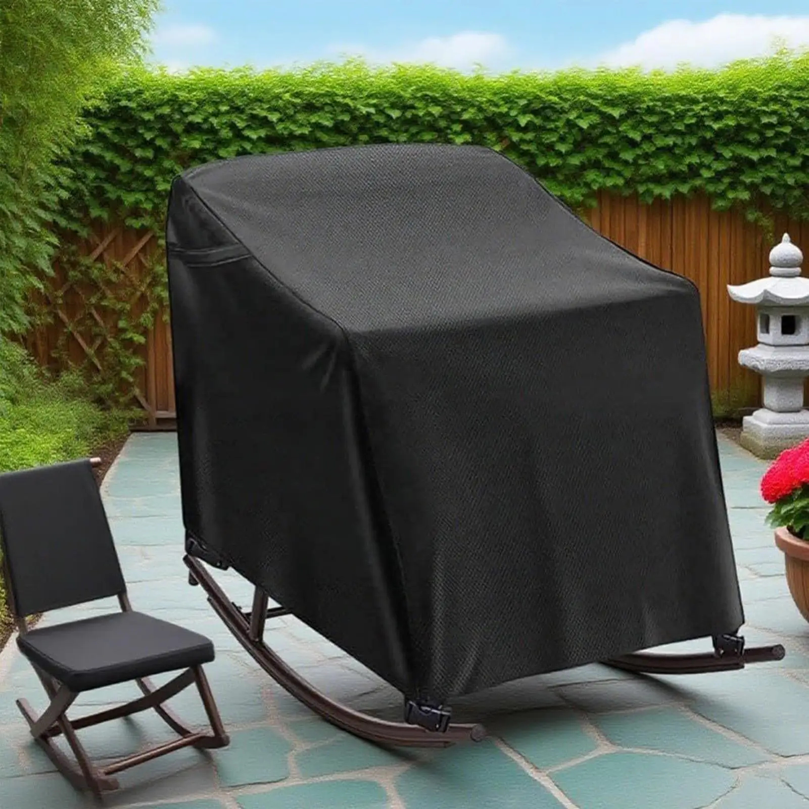

Чехол на уличный стул, регулируемый водонепроницаемый защитный чехол для мебели для сада, двора, фермы, лужайки, двора, балкона