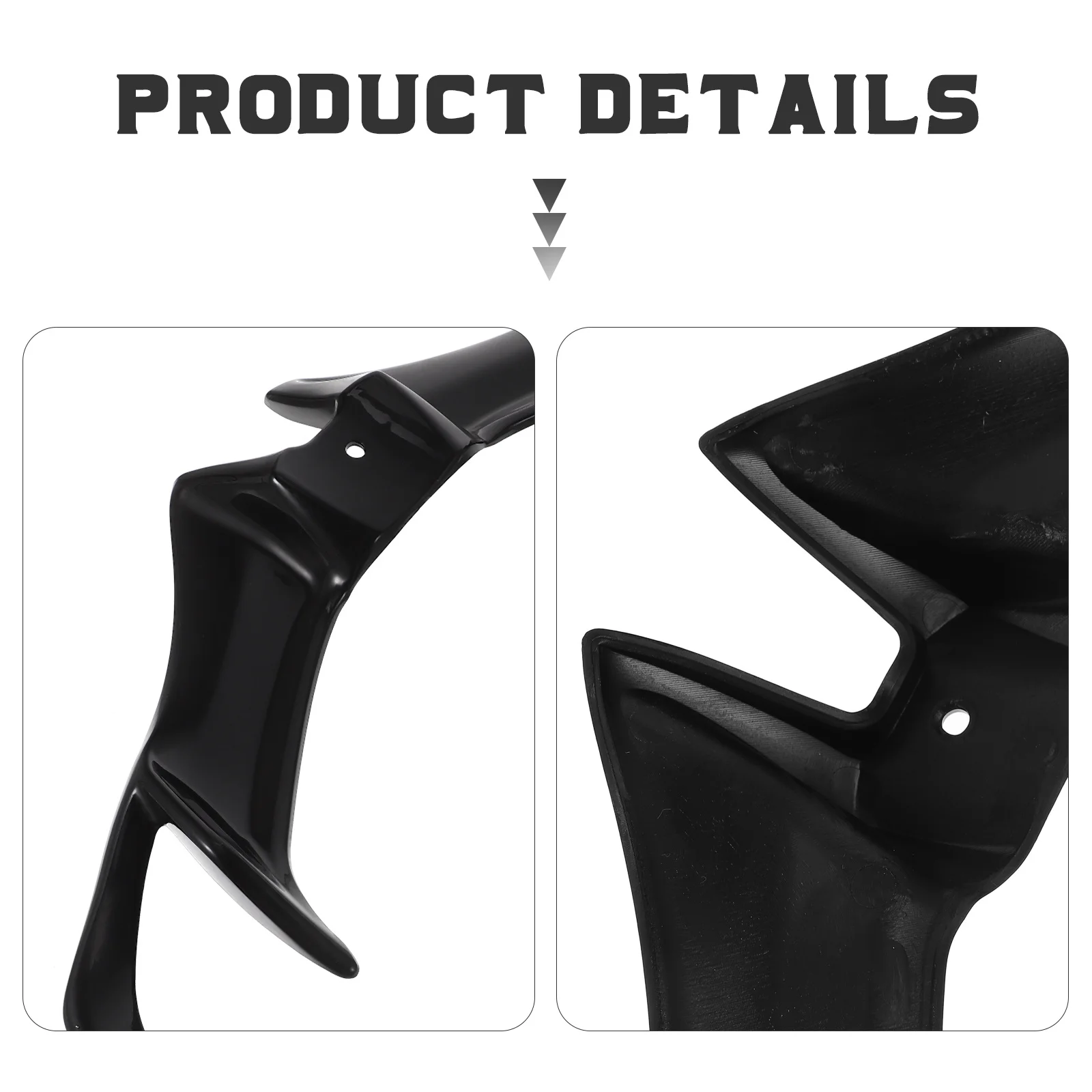 Alerón de estilo de carenado de motocicleta, alerón delantero resistente al desgaste para motocicleta, Compatible con Yamaha