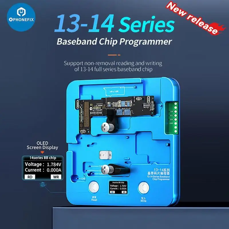 JCID Integrated Chip Programmer Logic Baseband Intel Qualcomm IC Repair JC EEPROM Non-removal Module for For iPhone X-15 Pro Max