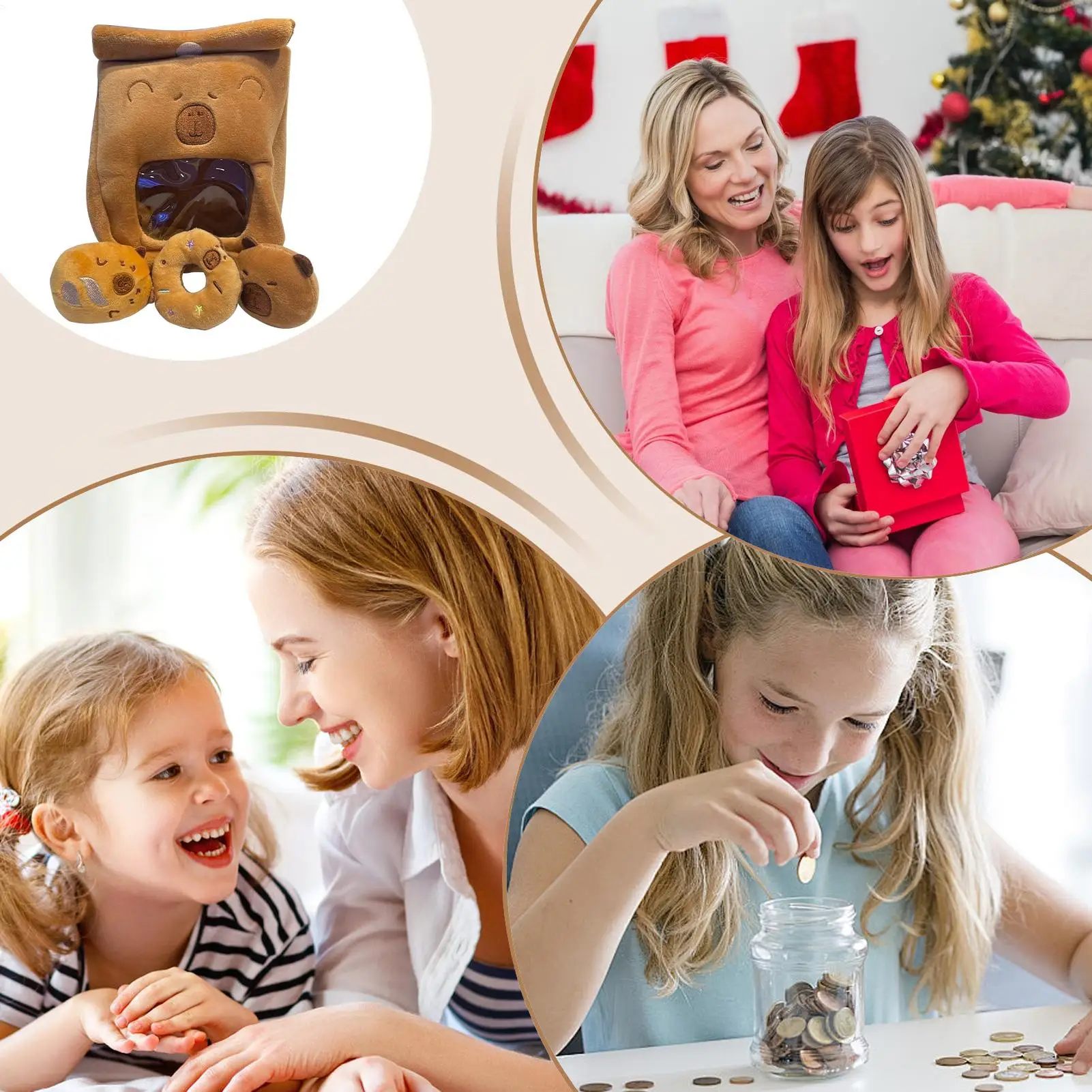 Monedero de peluche de capibara, bolsa de cambio portátil suave para guardería, niños, adultos, adolescentes, viajes, hora de dormir, sofá para niños