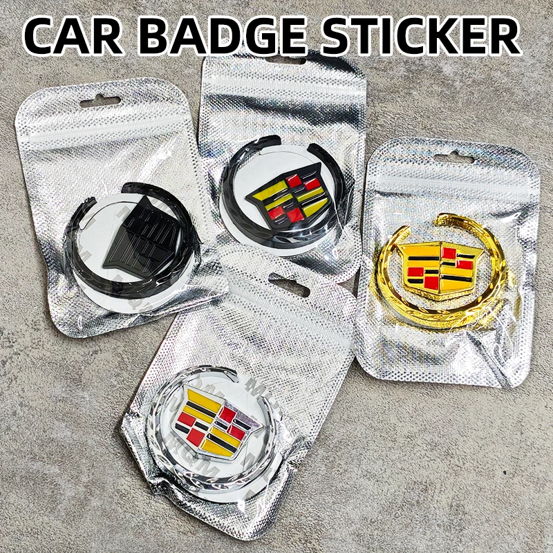 

Car Body Fender Side Emblem Window Trunk Decorative metal Sticker for Cadillac ATS BLS CT6 CTS XT4 XT5 STS Escalade Deville DTS