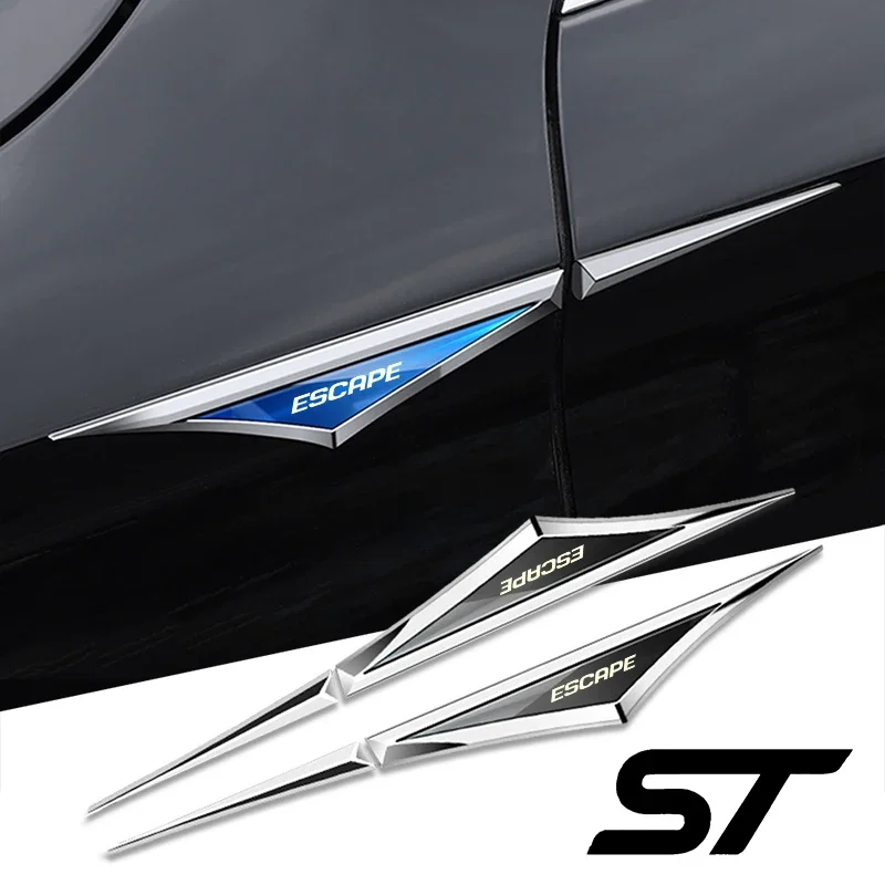 

2pcs 3d alloy car stickers car accsesories accessory for ford escape stline Vignale