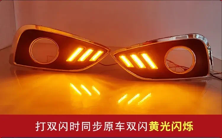DRL For Hyundai IX35 2010 2011 2012 Car Led Daytime Running Light Front Fog Lamp Modification Dynamic Turn Signal Accessories detail image 7