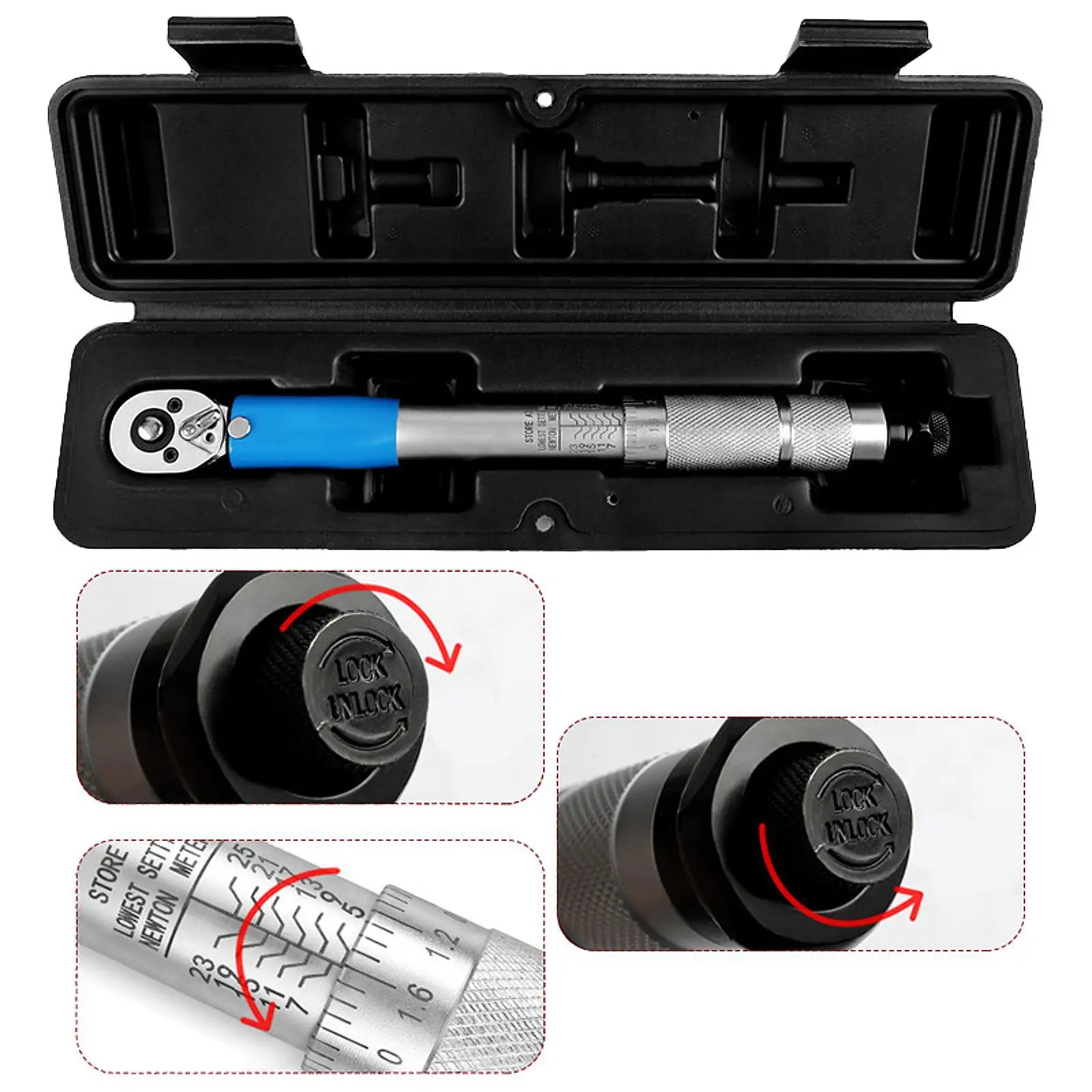 

Torque Wrench Heavy Duty Nonslip Handle Spanner for Car Bike Repair