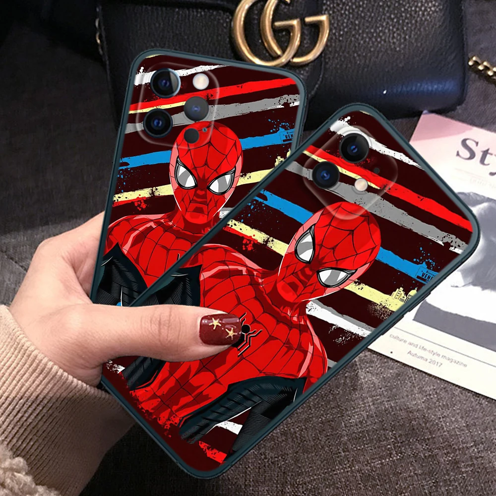 Z158 Spiderman Soft Case for Huawei Y5P Y6P Y7A Y8P Y9A Y6 Y7 Y8S Y9S Y9 Prime Nova 9 9I 4E 5T 7 Mate 10 Lite 20 Pro P30