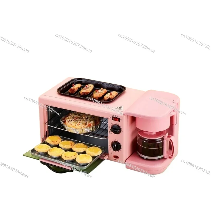 

Breakfast machine Multi-function integrated household oven Coffee bread machine Toaster frying pan 3-in-1