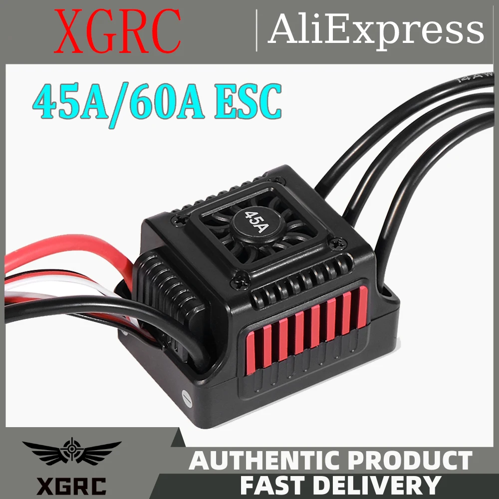 45A 60A RC ESC WSDT-45A  WSDT-60A Waterproof Sensorless Brushless ESC with XT60 / T Plug for 1/10 RC Cars