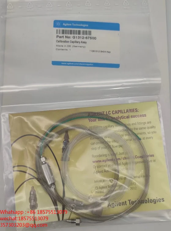 For Agilent G1312-67500, Calibrated Capillary Assembly, Available New Unopened