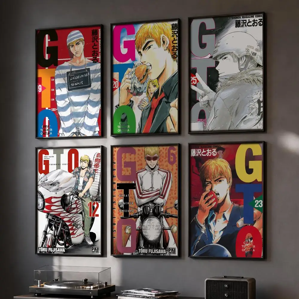 G-GTOGreat Teacher Onizuka Poster HD Home Wall Stickers House Hallway Living Room Bedroom Bar Office Decor Art Prints