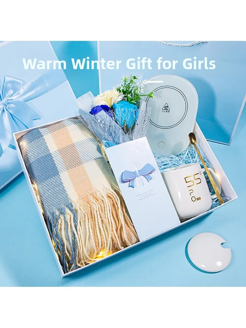 

Подарочный набор: Зимний шарф. Креативный подарок на день рождения для девушки, подруги, лучшей подруги. Практичный, элегантный, в современном минималистичном стиле.