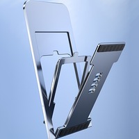 Folding Aluminum Phone Stand For Iphone Samsung Solid Support Holder For Huawei Xiaomi Metal Table Holder Universal Phone Holder
