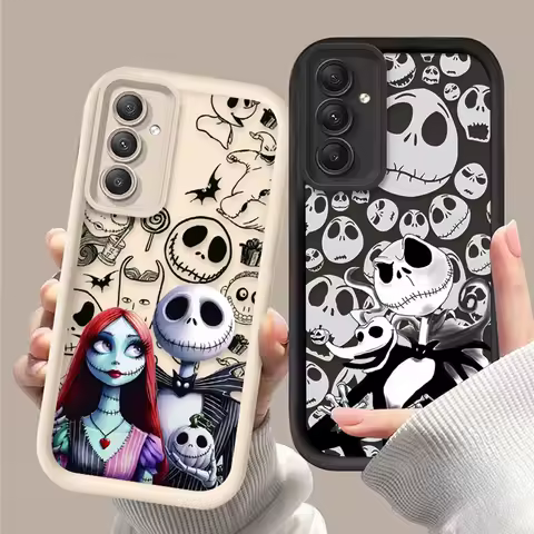 Case For Samsung Galaxy S25 S23 S24 Ultra S22 S21 Plus FE A55 A56 A36 A26 A16 A06 A15 A25 A35 5G The Nightmare Before Christmas