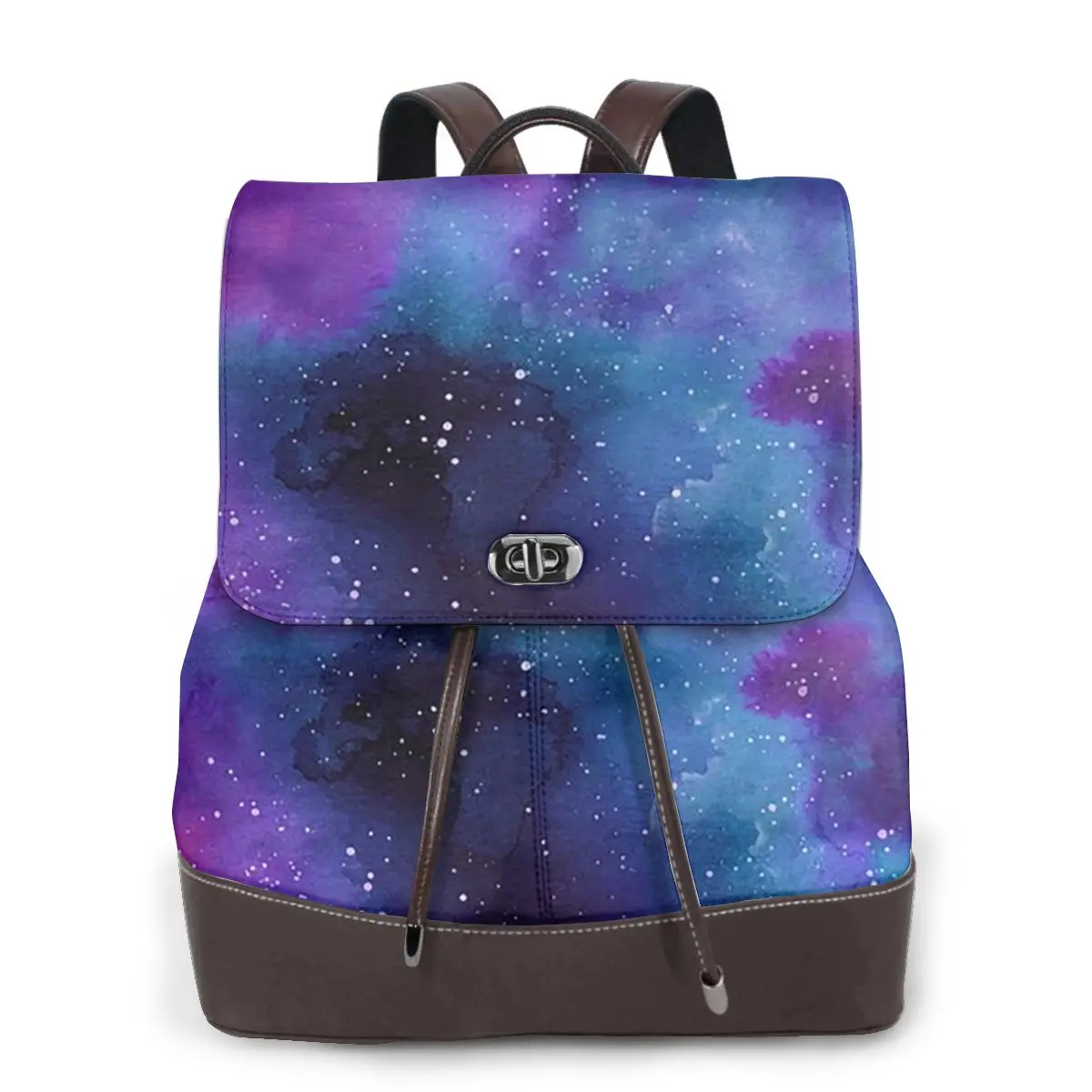 Neon Galaxy Dreams Bookbag School Student Bags Hiking Travel Daypack for Women Fashion Derma Backpack