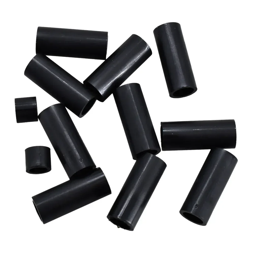 Black ABS Spacers Hollow Insulation Column Washers Board PCB Standoff M3 M4 M5 M6 M8 M10 M12 TV Install Spacing Screw Pillars