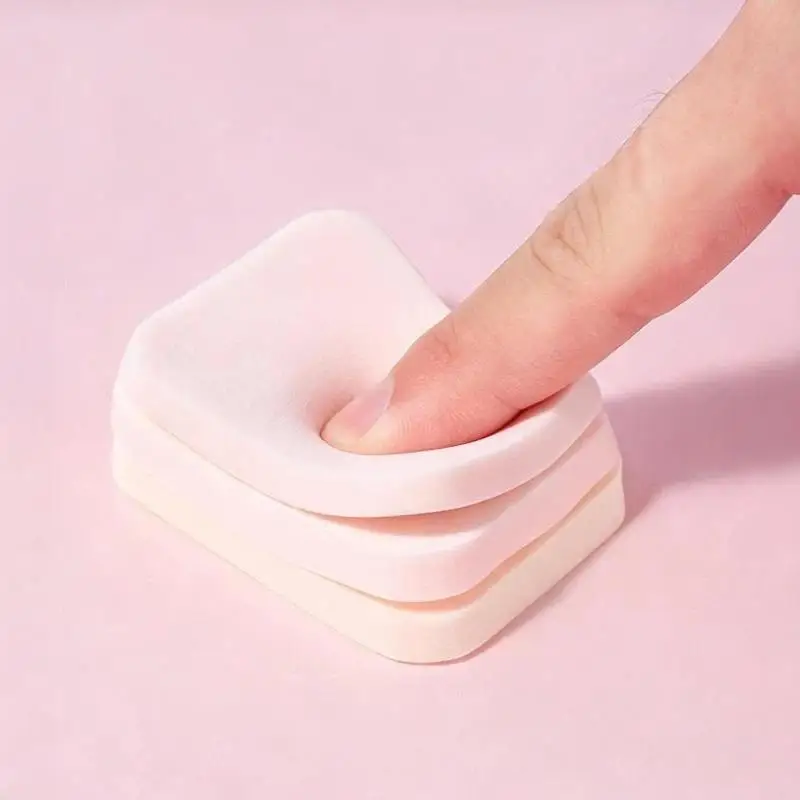 20 Stück geruchlose, weiche Make-up-Puderquasten in quadratischer und runder Form, wiederverwendbare Kosmetikwerkzeuge für die tägliche Schönheitsroutine über einen längeren Zeitraum. – Detail 6