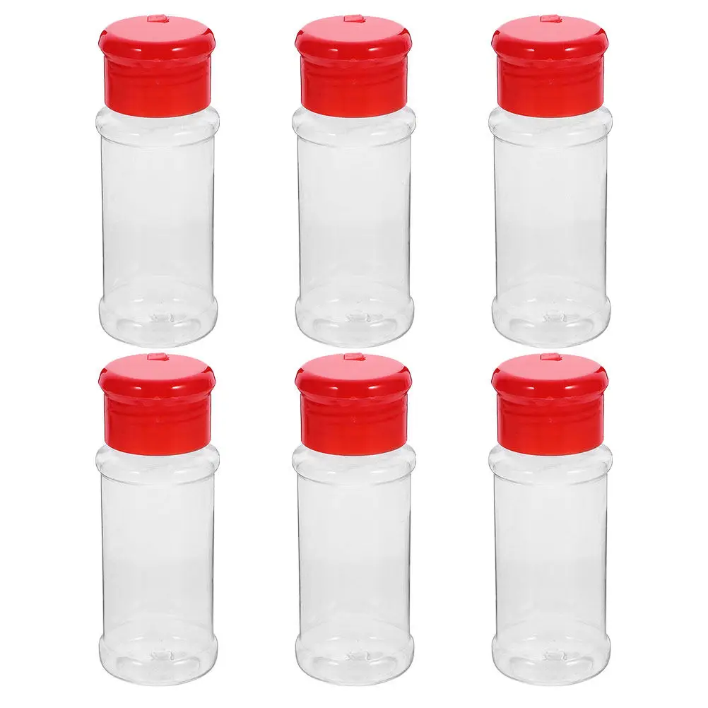 6Pcs Salt and Pepper Dispensers – Compact Spice Jars for Kitchen Seasoning Storage