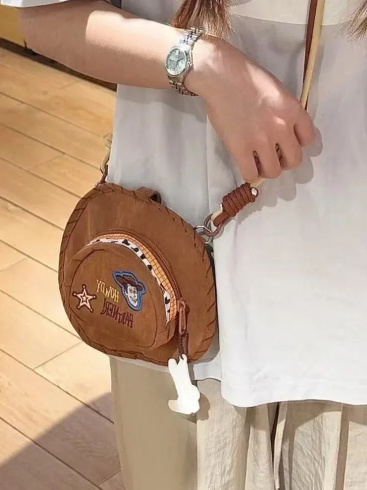 Bolso Bandolera con Diseño de Woody de Toy Story, Estilo Vaquero, Versátil, Nuevo, para Teléfono, Regalo de Cumpleaños