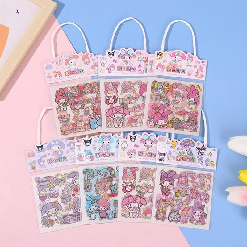 

40 pack/lot Sanrio Kawaii Kuromi мелодии стикеры милые скрапбук DIY дневника декоративная уплотняющая этикетка альбом Stick Label