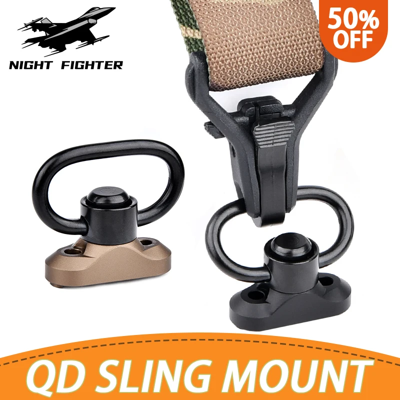 

Tactical QD Sling Swivel Stud Mount BCM Quick Detach Release Rotation QD adapter For Mlok Keymod Base Outdoor Hunting Accessorie