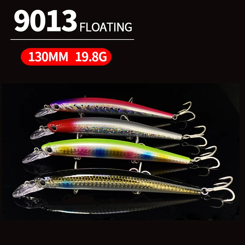 

130mm 19g Floating Minnow Fishing Lure Wobbler for Saltwater Trout Bass Artificial Hard Bait Pesca Swimbait Fishing Tackle