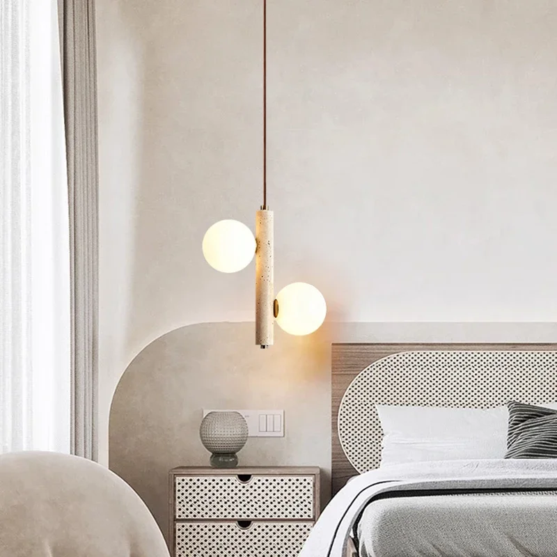 

Скандинавская дизайнерская светодиодная люстра из камня и стекла для дома, виллы, спальни, прихожей